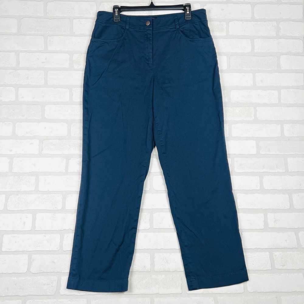 Pendleton Women's Navy Blue High Rise Casual‎ Soft Pants Size 12